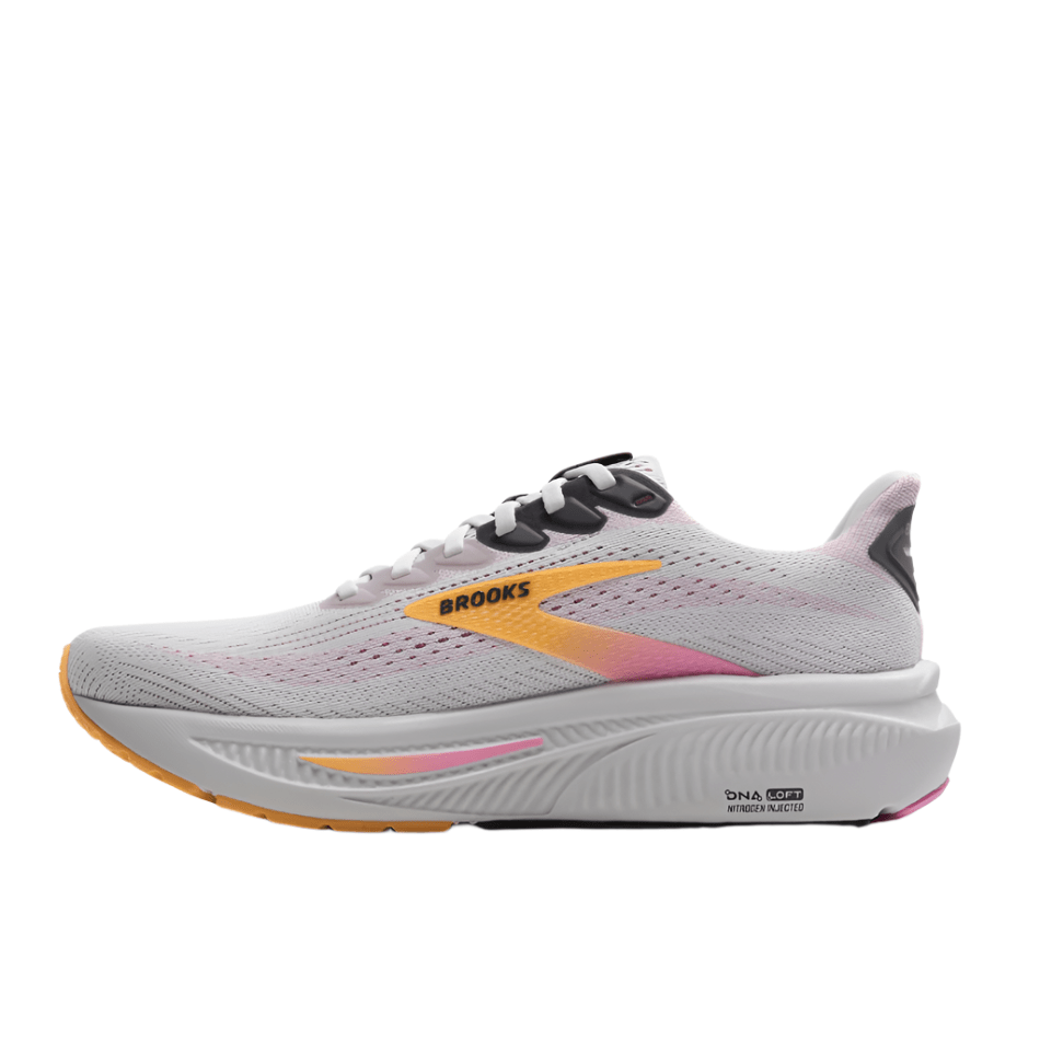 Brooks Women's Ghost 17 Running Shoes in Oyster/Apricot/Pink AW25