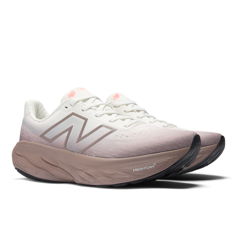 New Balance Women's 1080 v14 Running Shoes in Earth Shadow/Reflection/Urgent Red AW25