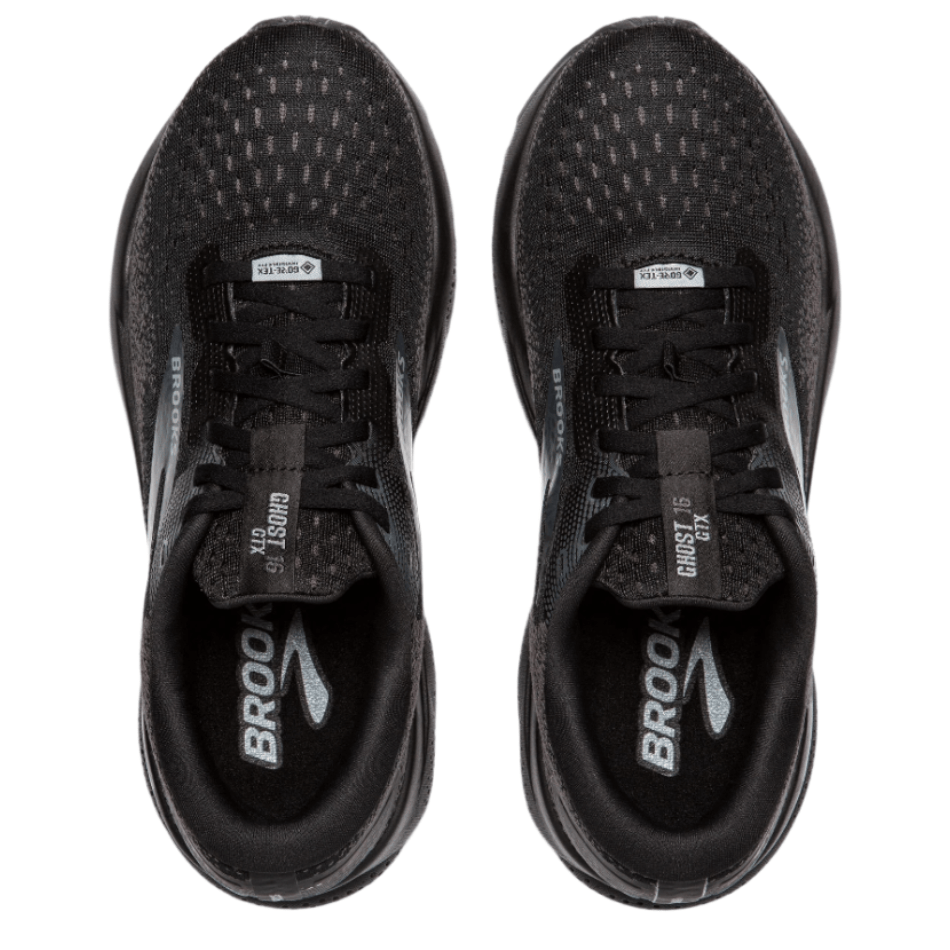 Brooks Men's Ghost 16 GTX Running Shoes in Black/Black/Ebony SS25