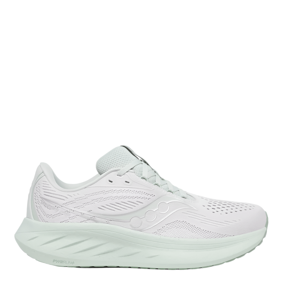 Saucony Women's Ride 18 Running Shoes in Fog/Mist AW25