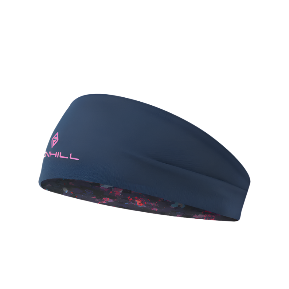 Ronhill Reversible Headband in Dark Navy Twilight AW25