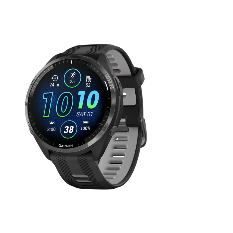 Garmin Unisex Forerunner 965 Running Watch in Black/Powder Grey