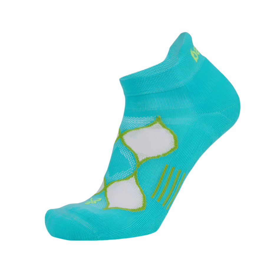 Balega Enduro No Show in Turquoise/Lime