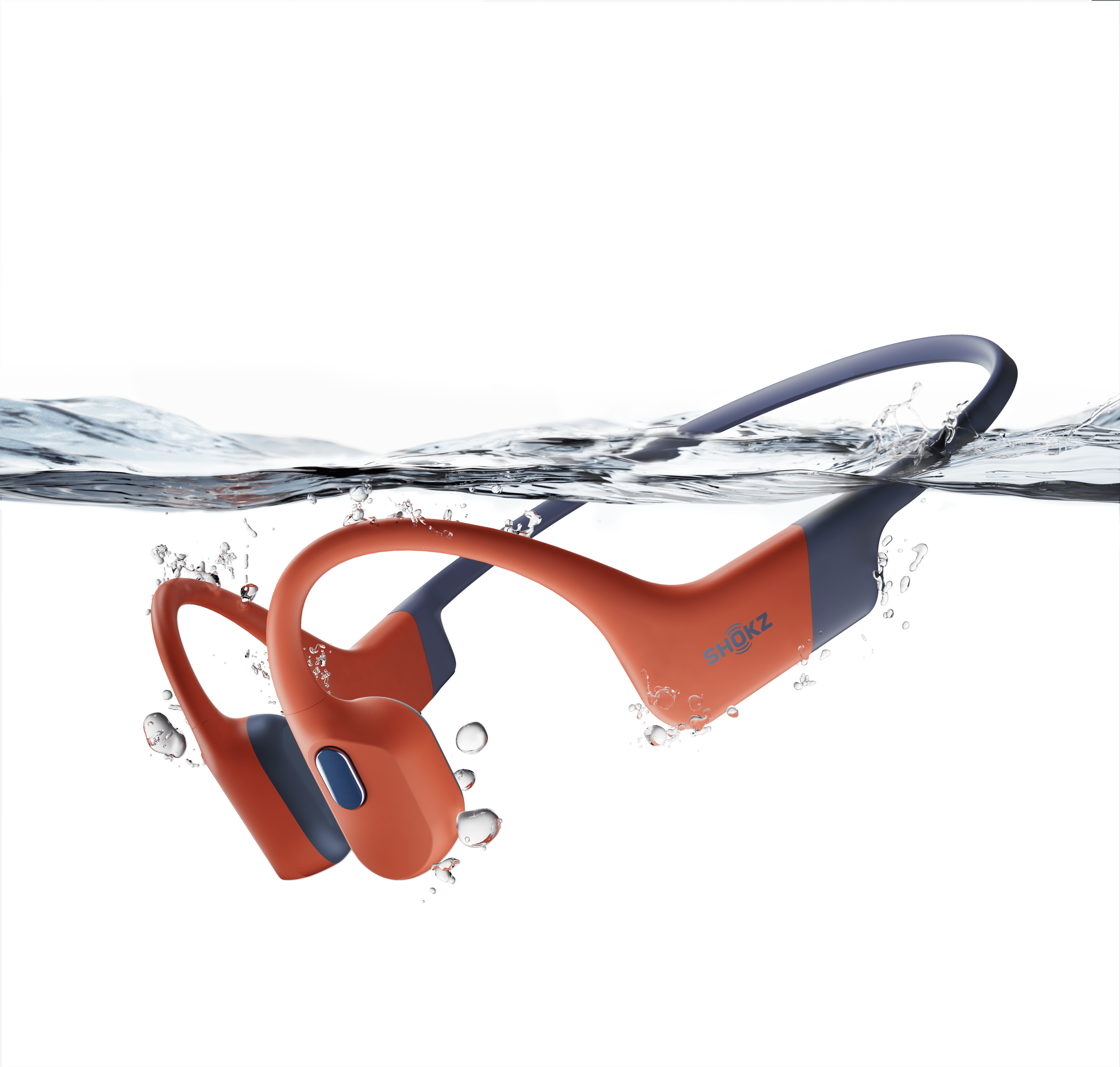 Shokz Openswim Pro Headphones in Red