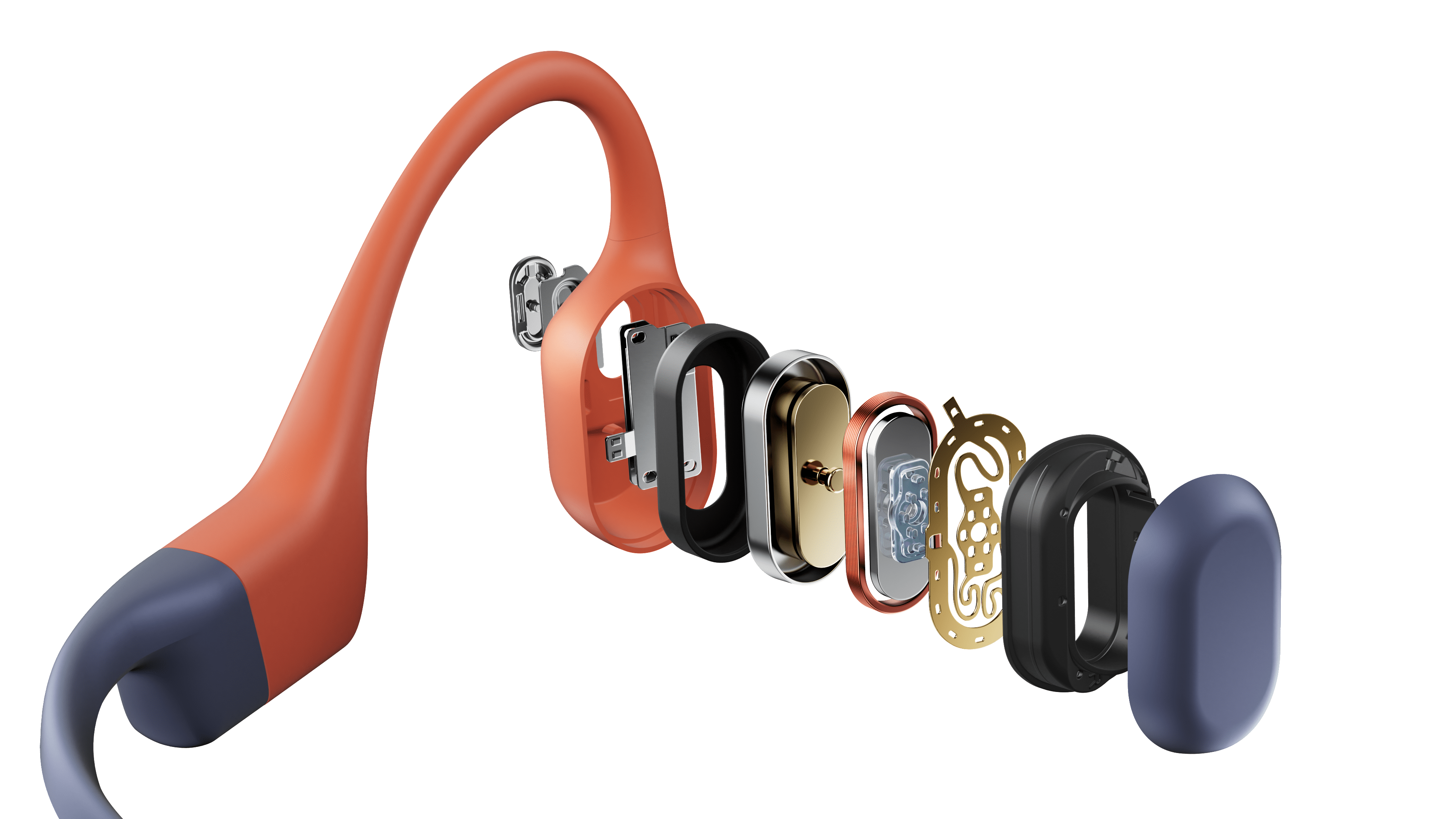 Shokz Openswim Pro Headphones in Red