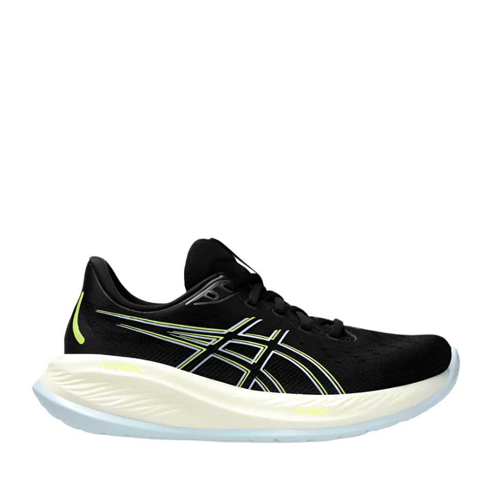 ASICS GEL-CUMULUS 26 Women's Running Shoes in Black/Safety Yellow  AW24