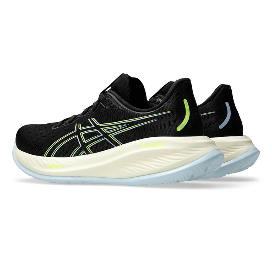 ASICS GEL-CUMULUS 26 Women's Running Shoes in Black/Safety Yellow AW24
