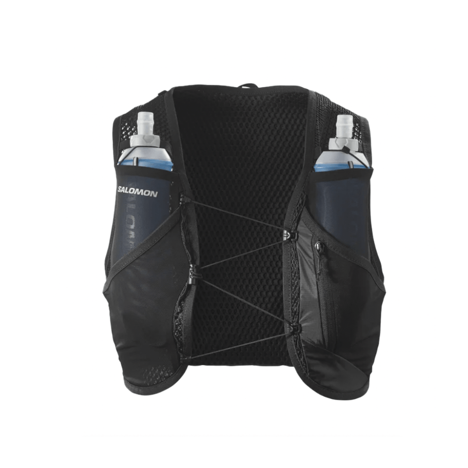 Salomon Unisex Active Skin 8 Running Vest in Black/Metal