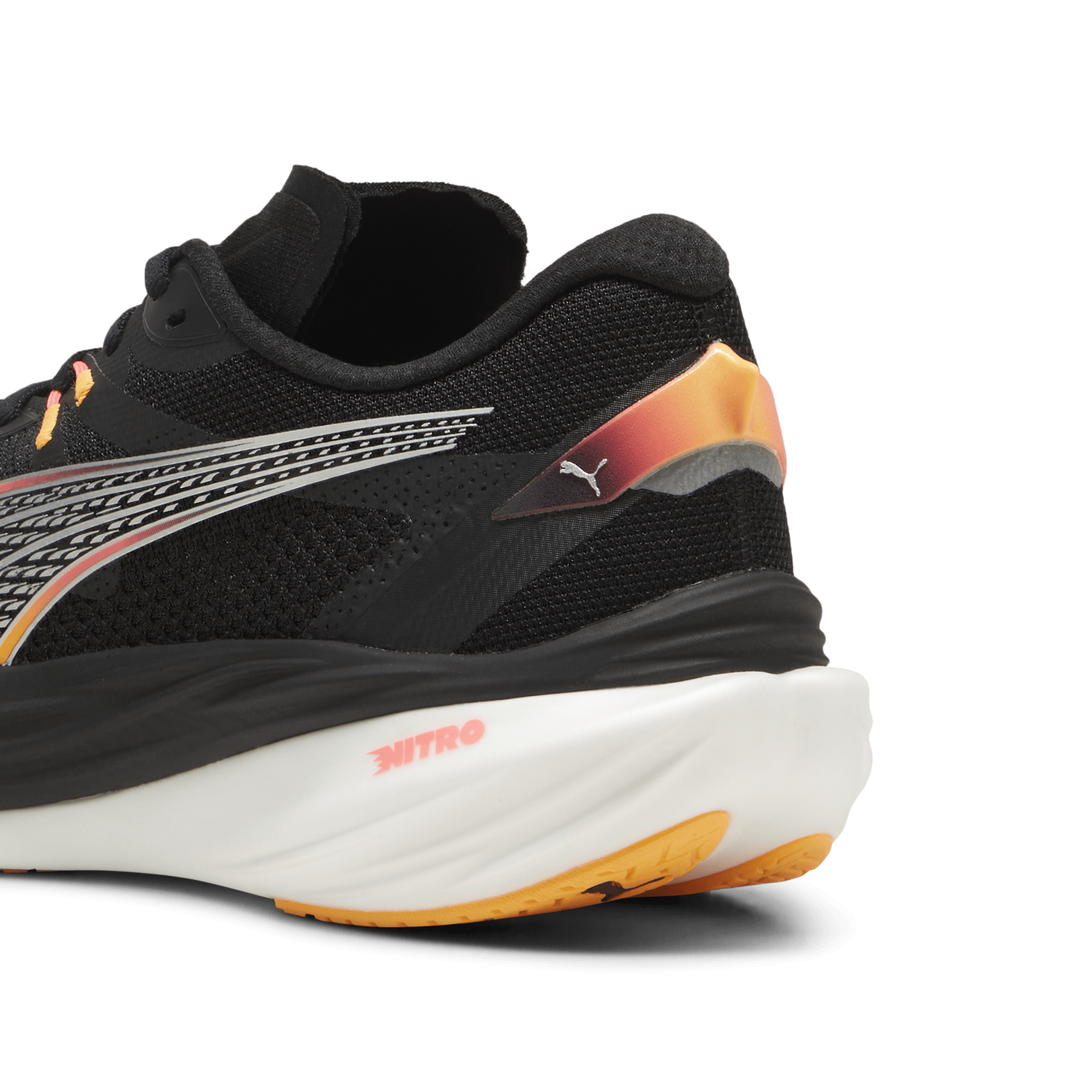 Puma Men's Deviate Nitro 3 Running Shoes in Black/Sun Stream AW24