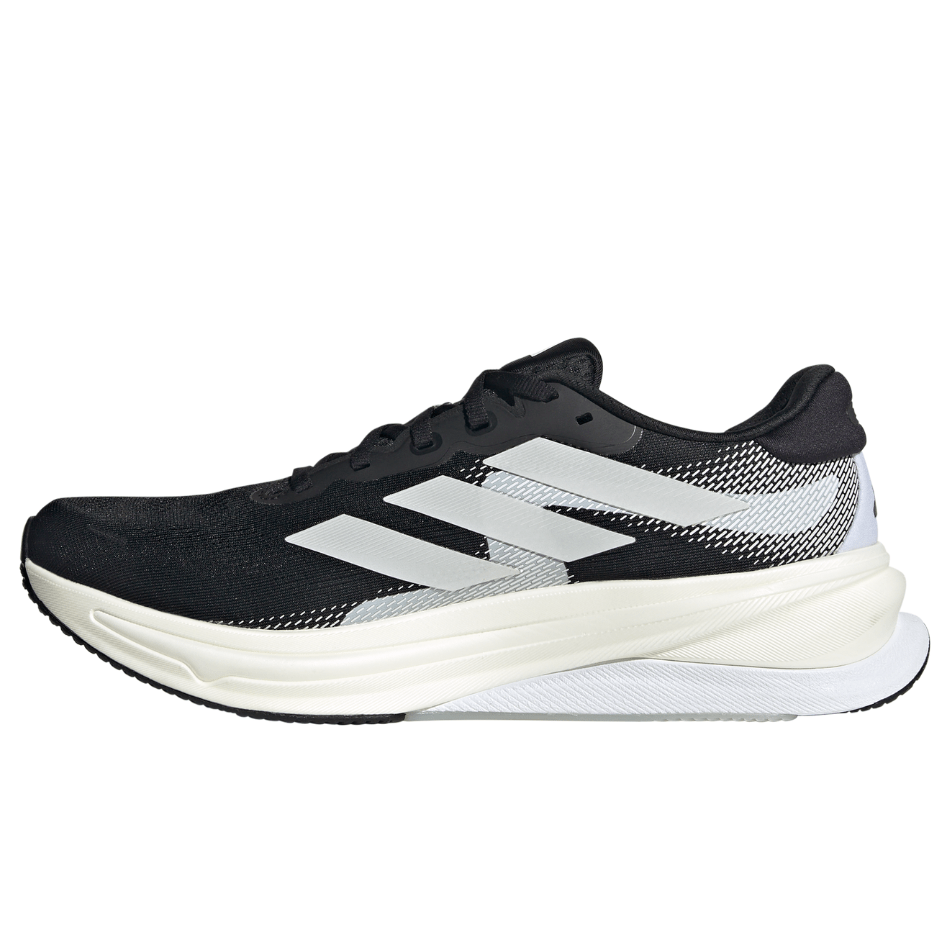 Adidas Men's Supernova Solution 2 Running Shoes in Core Black/Cloud White/Core Black SS25