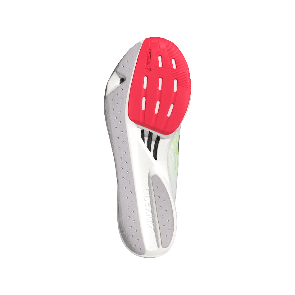 Adidas Men's Adizero Takumi Sen 10 Running Shoes in Cloud White/Core Black/Lucid Red SS25