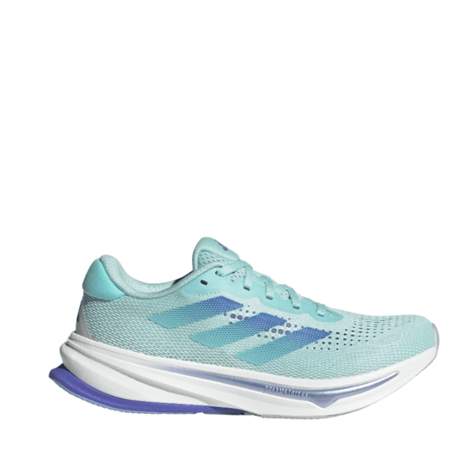 Adidas Women's Supernova Rise Running Shoes in Semi Flash Aqua/Cobalt Blue/Blue Spark Met AW24