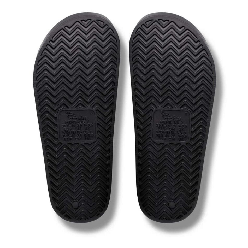 Archies Arch Support Slides in Black