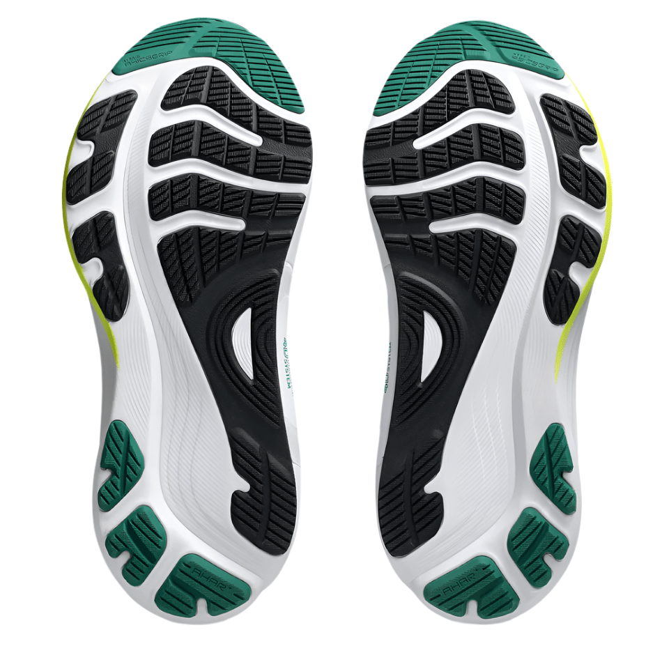 ASICS Men's GEL-KAYANO 32 Running Shoes in Black/Jasper Green AW25