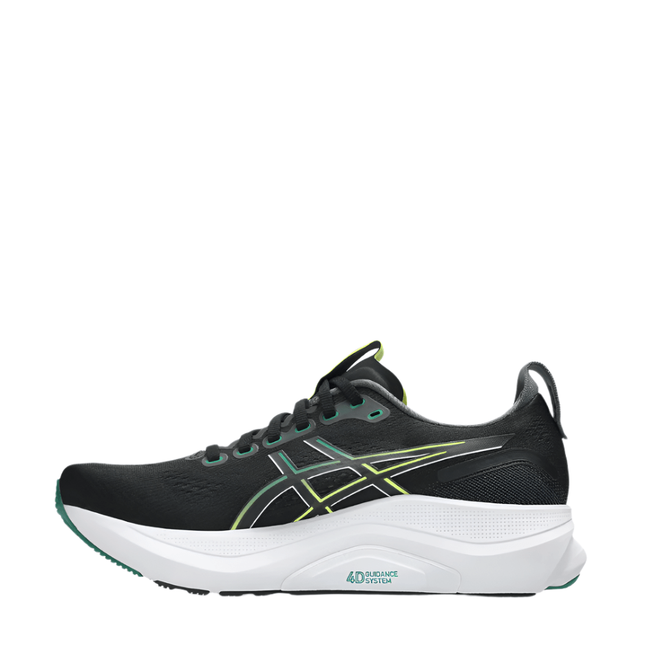 ASICS Men's GEL-KAYANO 32 Running Shoes in Black/Jasper Green AW25