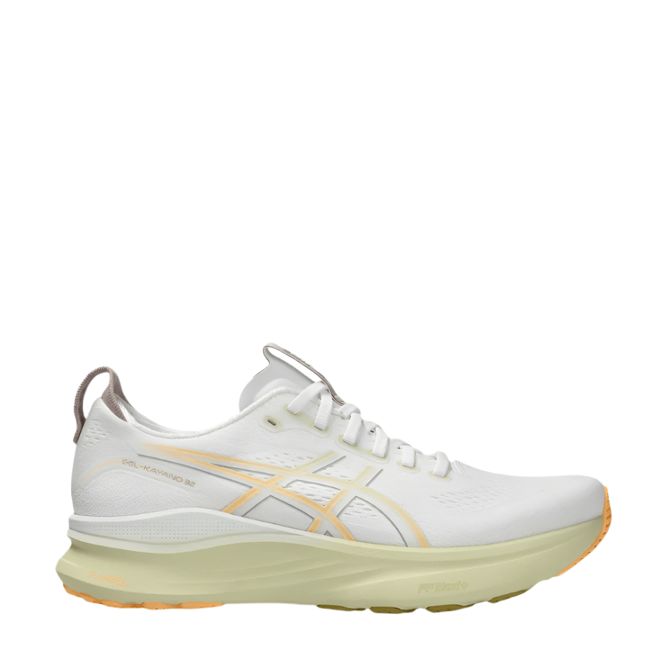 ASICS Men's GEL-KAYANO 32 Running Shoes in White/Orange Glow AW25