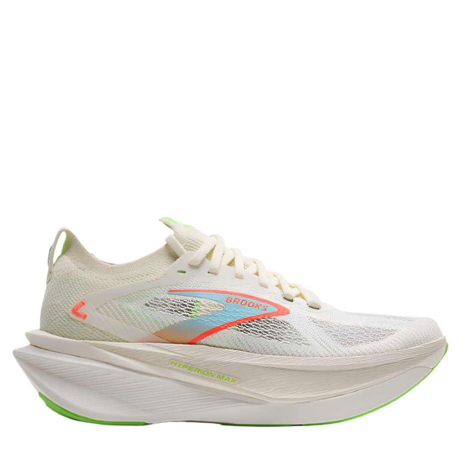 Brooks Men's Hyperion Max 3 Running Shoes in Coconut/Green Gecko/Pink Clay AW25
