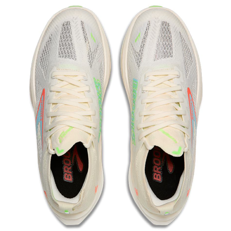 Brooks Men's Hyperion Max 3 Running Shoes in Coconut/Green Gecko/Pink Clay AW25
