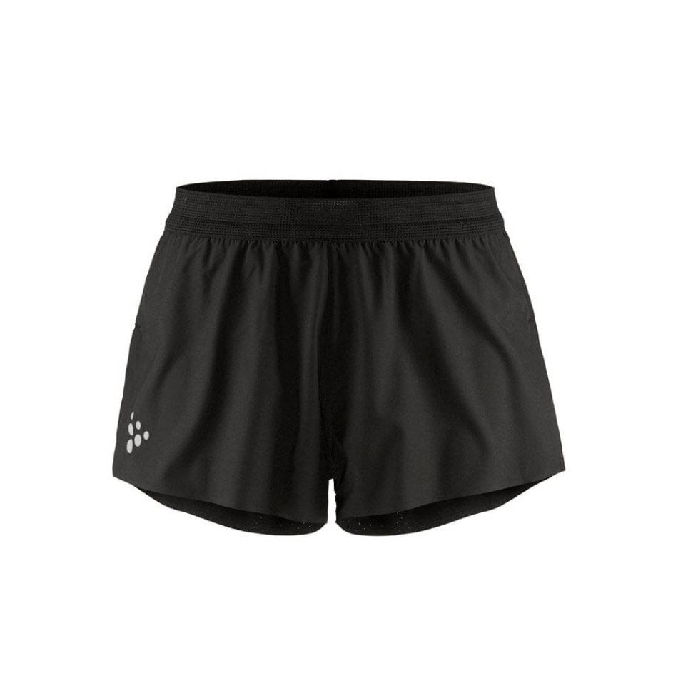 Craft Mens Pro Hypervent Split Shorts 2 Black SS25