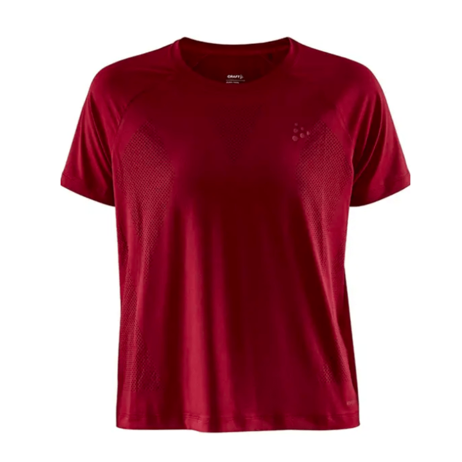 Craft Women's ADV Charge Perforated T-shirt in Rhubarb