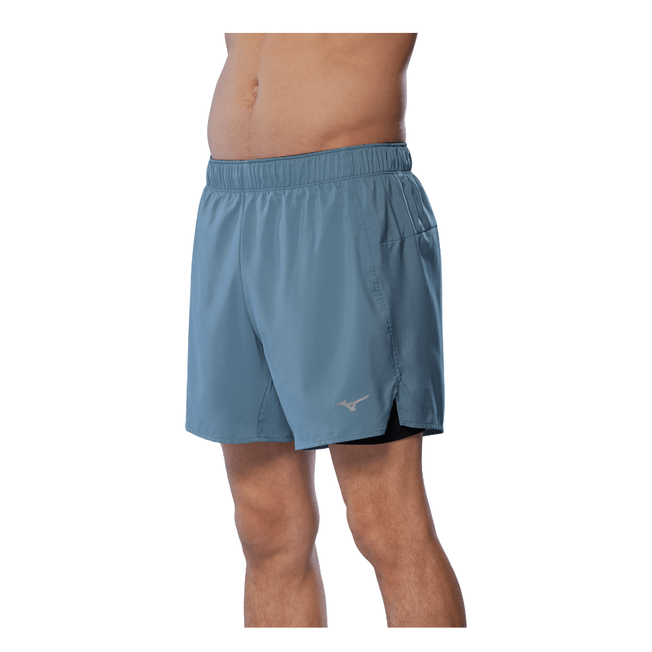 Mizuno Men's Core 5.5 2 in 1 Short in Citadel SS25