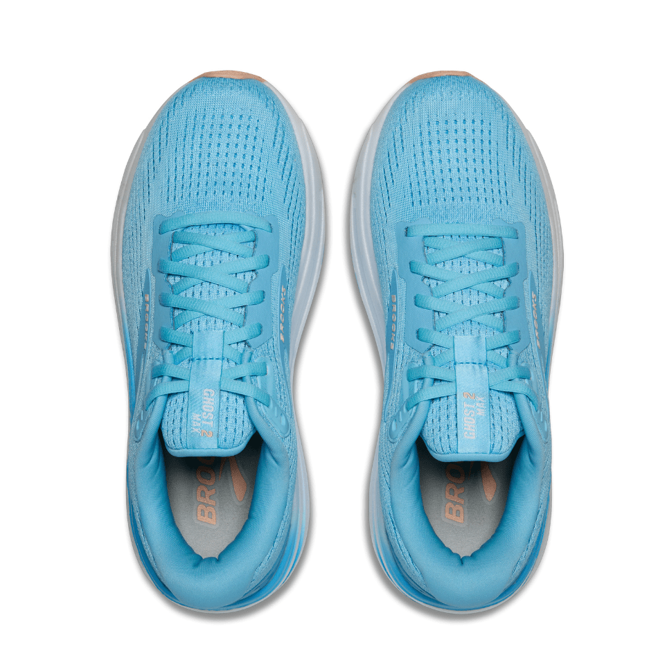 Brooks Women's Ghost Max 2 Running Shoes in Baltic Sea/Bonnie Blue/Peach SS25