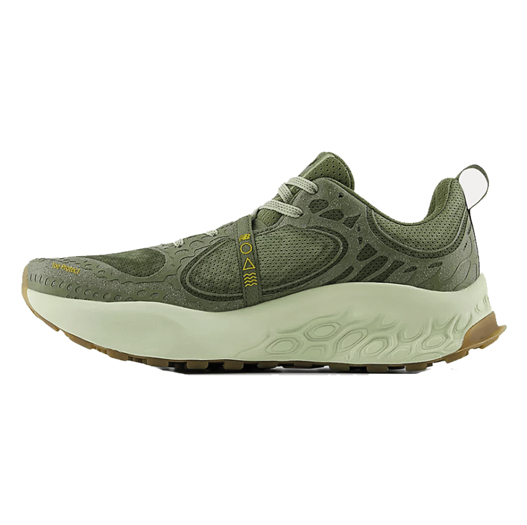 New Balance Men's Fresh Foam X Hierro v8 Trail Running Shoes in Dark Olivine with Olivine and Lichen Green SS24