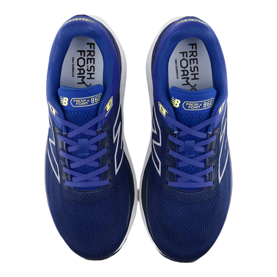 New Balance Men's 860 V14 Running Shoes in Galaxy Blue/NB Navy/Winter Grass AW25