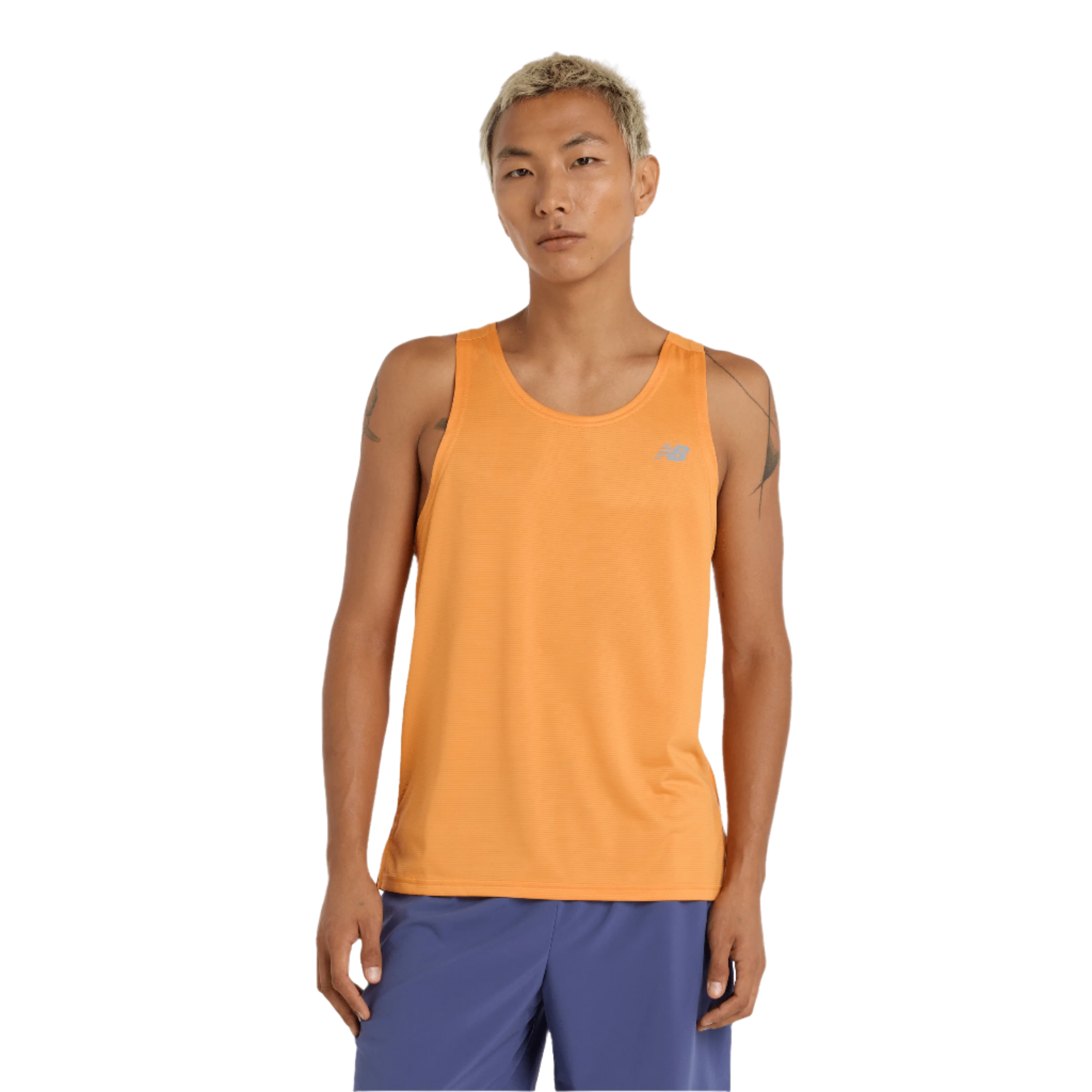 New Balance Men's Sport Essentials Singlet in Orange SS25