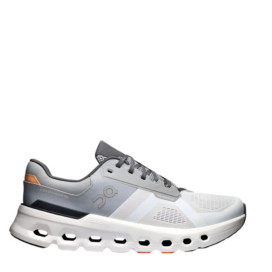 On Men's Cloudrunner 2 Running Shoes in Wolf/Ivory SS25
