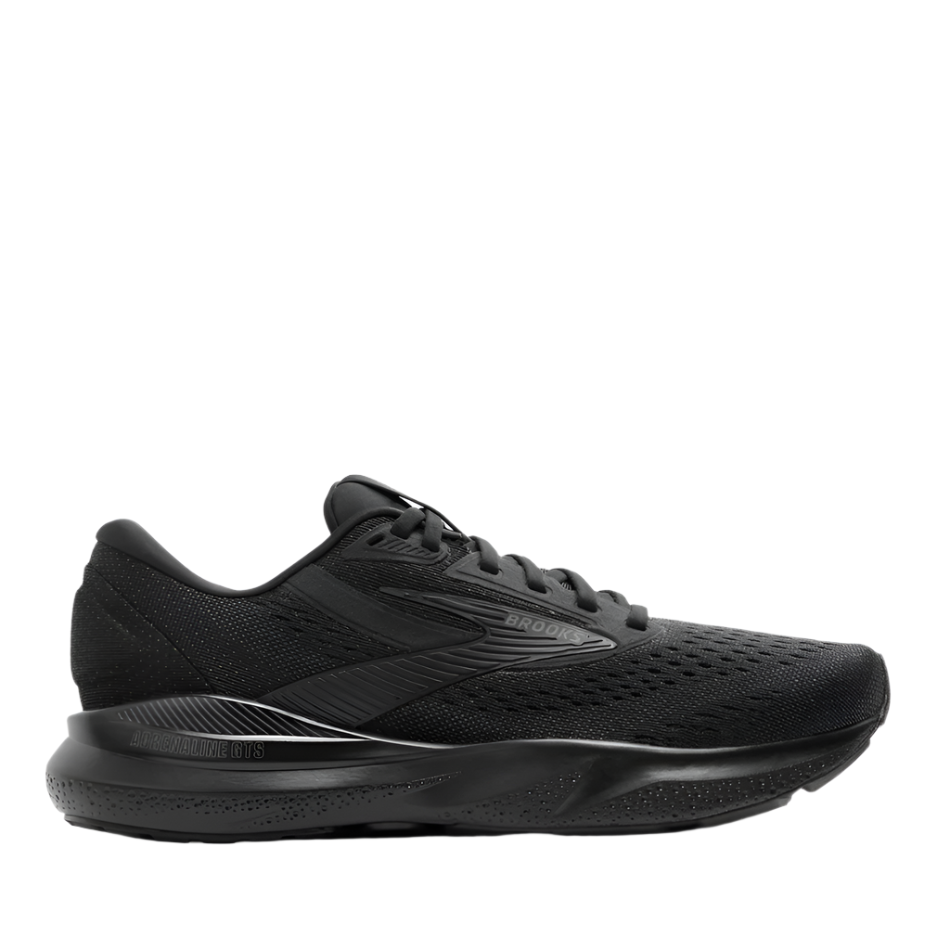 Brooks Women's Adrenaline GTS 24 Running Shoes in Black/Black/Ebony SS25