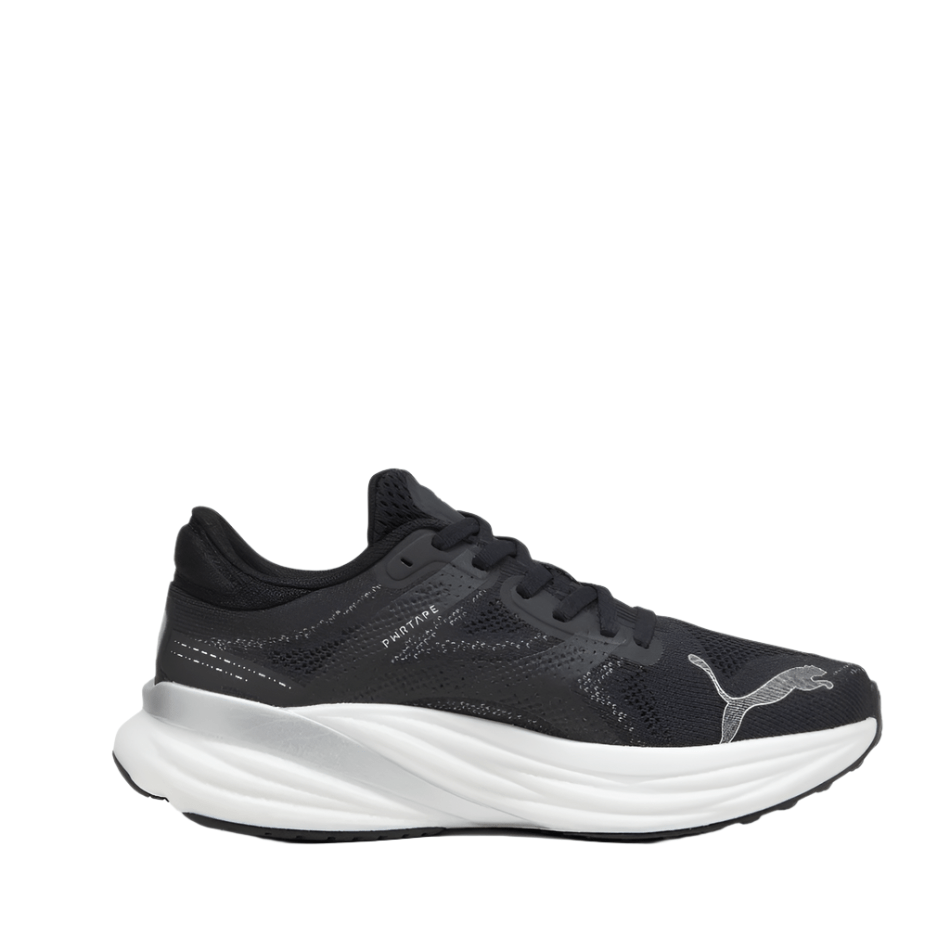 Puma Magnify Nitro 2 Women's Running Shoes in PUMA Black/White/Silver AW24