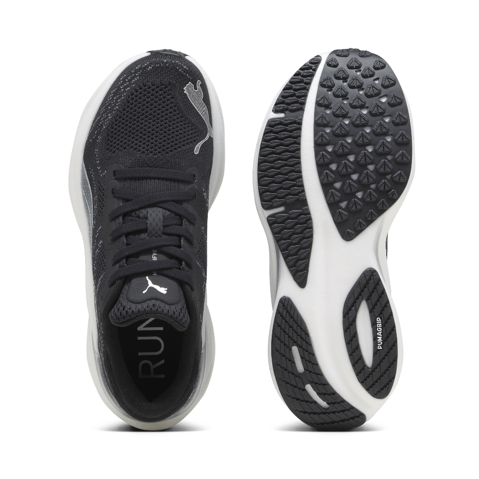 Puma Magnify Nitro 2 Women's Running Shoes in PUMA Black/White/Silver AW24