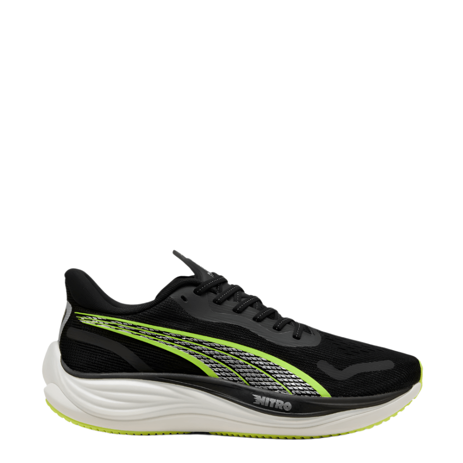 Puma Men's Velocity Nitro 3 Running Shoes in Puma Black/Yellow Alert SS25