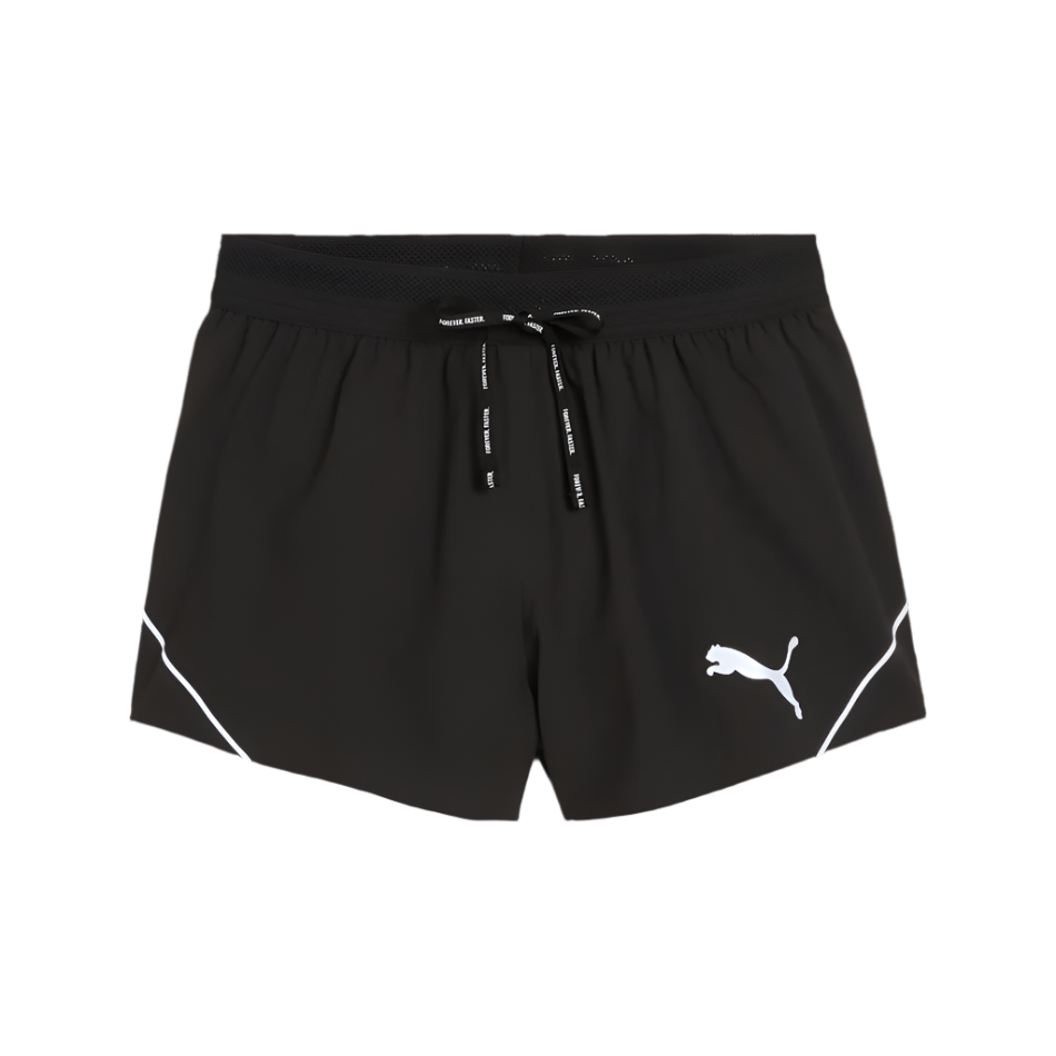 Puma Women's Raceday Ultraweave 3" Split Short in Puma Black SS25