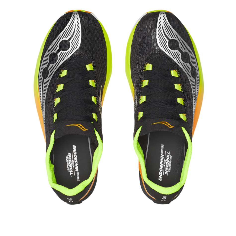 Saucony Men's Endorphin Pro 4 Running Shoes in Black/Vo2 AW25