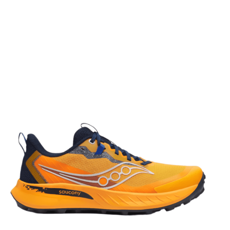 Saucony Men's Peregrine 15 Running Shoes in Peel/Navy SS25