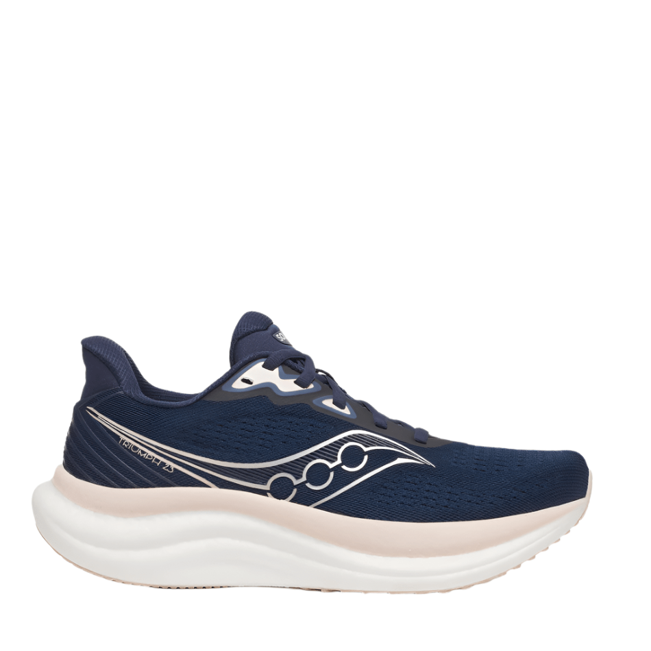 Saucony Women's Triumph 23 Running Shoes in Navy/Cameo AW25