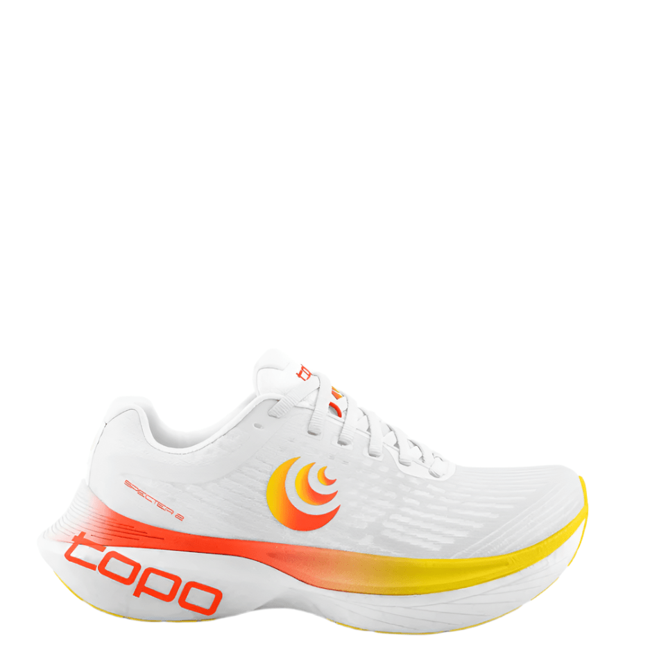 Topo Men's Specter 2 Running Shoes in White/Sunset SS25