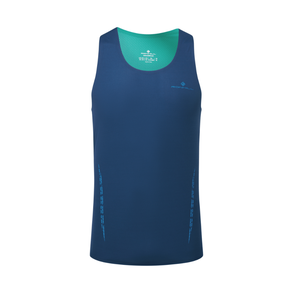 Ronhill Men's Tech Race Vest in Dark Navy/Deep Laguna SS25