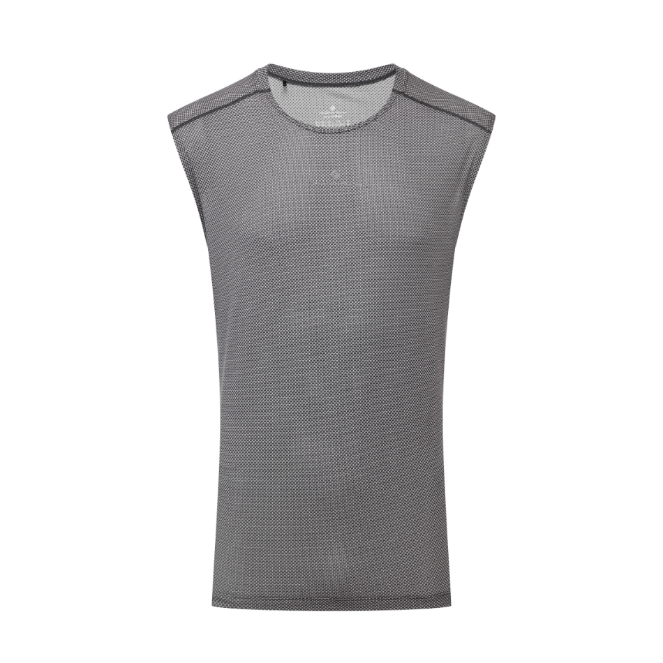 Ronhill Men's Tech Golden Hour Tank in Black Matrix SS25
